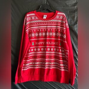 NWT EXC Extreme Concepts Men’s Ugly Sweater Red Size XXL